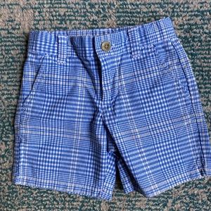 Janie and Jack boys plaid shorts 12-18 months